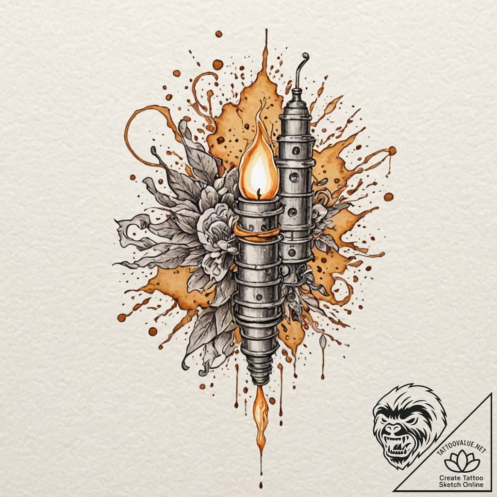 Tiny tattoo design, a cartoon bomb with a rea... - tattoo sketch (№1751783999_0, 06.07.2025 06:39) — tattoovalue.net