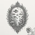 Tattoo design for shoulder, a beautiful coral… – tattoo sketch (№1751784085_0, 06.07.2025 06:41) — tattoovalue.net