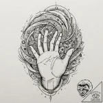Tattoo design for shoulder, a portal to anoth… – tattoo sketch (№1751785266_0, 06.07.2025 07:01) — tattoovalue.net