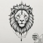 Tattoo design for an arm, a lion’s head, but… – tattoo sketch (№1751785853_0, 06.07.2025 07:10) — tattoovalue.net