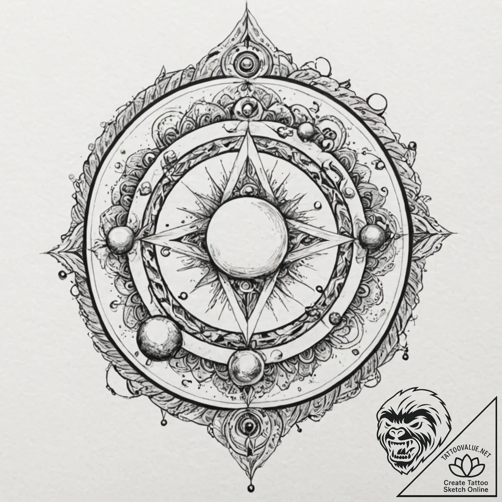 группа 6: esoteric & occult spheres (эзотерич... - tattoo sketch (№1751786614_0, 06.07.2025 07:23) — tattoovalue.net