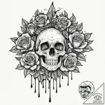 Tiny tattoo design, a faucet, dripping not wa… – tattoo sketch (№1751786699_0, 06.07.2025 07:24) — tattoovalue.net