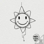 Tiny tattoo design, a wobbly, crooked star wi… – tattoo sketch (№1751787797_0, 06.07.2025 07:43) — tattoovalue.net