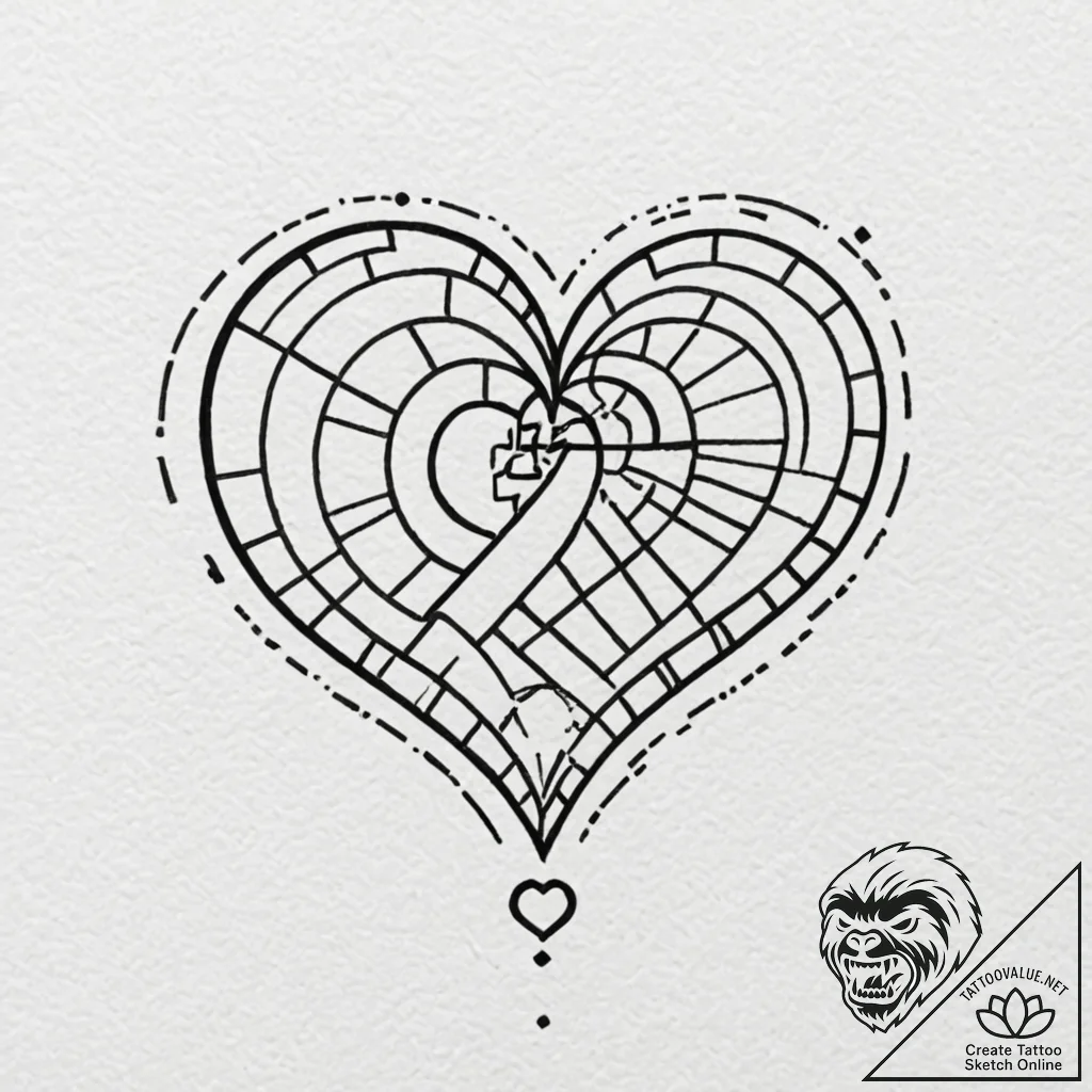 Tiny tattoo design, a modern hieroglyph repre... - tattoo sketch (№1751787967_0, 06.07.2025 07:46) — tattoovalue.net
