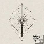 Tiny tattoo design, the glowing lightsaber of… – tattoo sketch (№1751788472_0, 06.07.2025 07:54) — tattoovalue.net