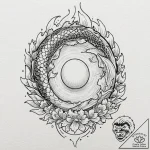 Tattoo design for an arm, a boiled egg, slice… – tattoo sketch (№1751788641_0, 06.07.2025 07:57) — tattoovalue.net