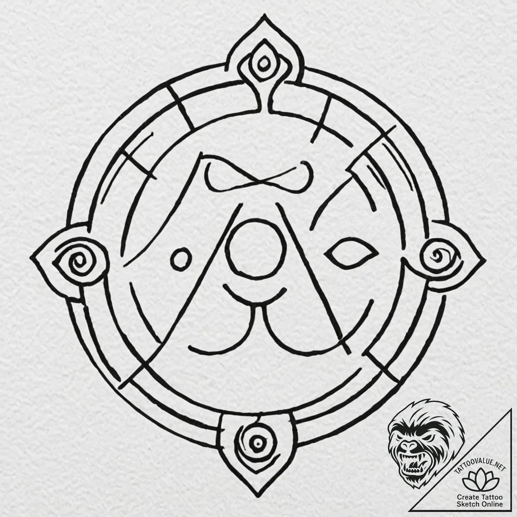 группа 6: modern hieroglyphs & personal glyph... - tattoo sketch (№1751789568_0, 06.07.2025 08:12) — tattoovalue.net