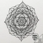 Tattoo design for shoulder, a complex sacred… – tattoo sketch (№1751789733_0, 06.07.2025 08:15) — tattoovalue.net