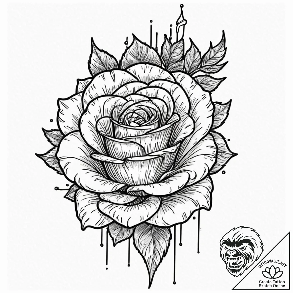 Tattoo design for shoulder, a traditional dag... - tattoo sketch (№1751790682_0, 06.07.2025 08:31) — tattoovalue.net