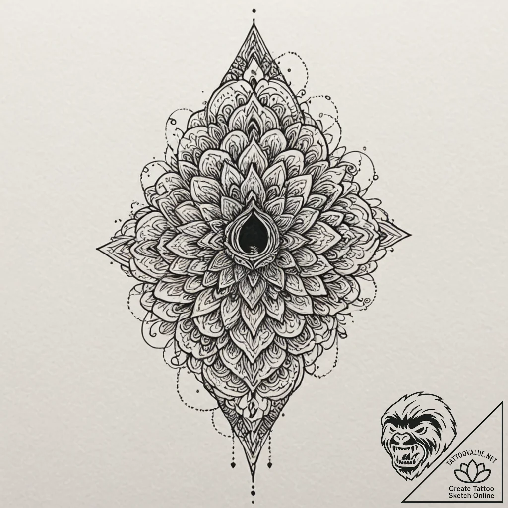 Tiny tattoo design, a tiny, swirling fingerpr... - tattoo sketch (№1751790762_0, 06.07.2025 08:32) — tattoovalue.net