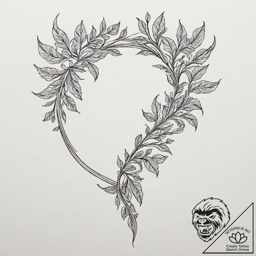 Tattoo design for shoulder, a beautiful elven... - tattoo sketch (№1751792335_0, 06.07.2025 08:58) — tattoovalue.net