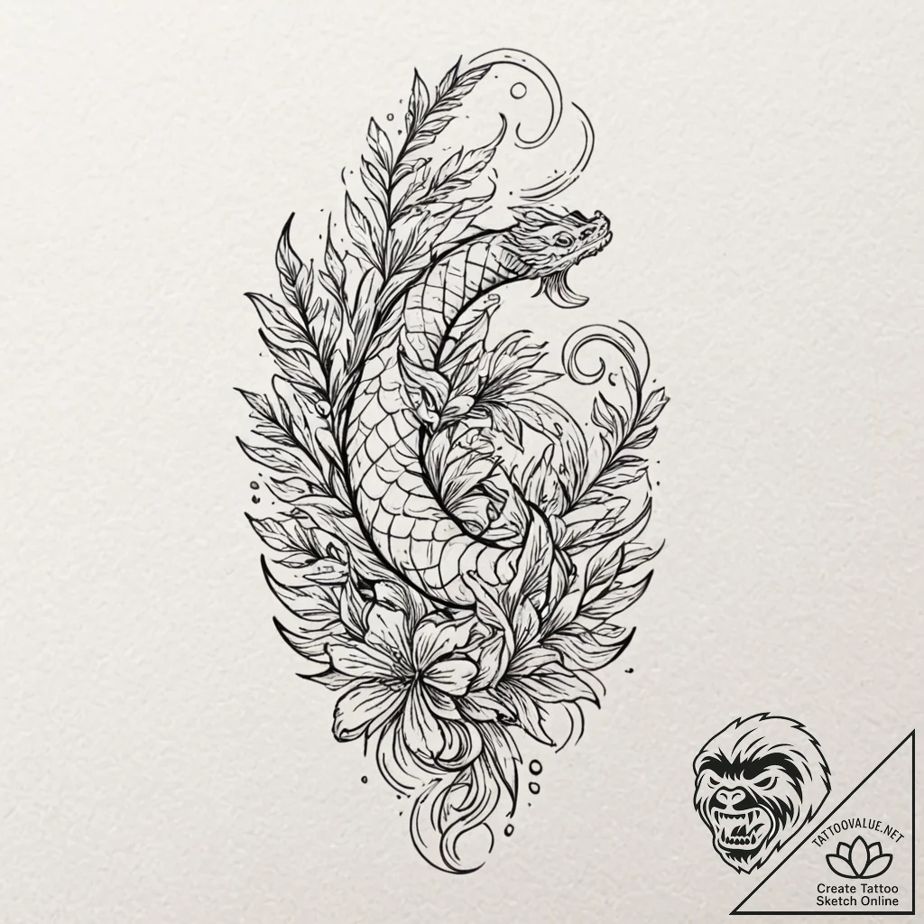 Tiny tattoo design, a single fern leaf, with... - tattoo sketch (№1751793097_0, 06.07.2025 09:11) — tattoovalue.net