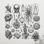 готов продолжать, как только скажете. следующ… – tattoo sketch (№1751794195_0, 06.07.2025 09:29) — tattoovalue.net