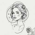 Tattoo design for a thigh, a beautiful woman’… – tattoo sketch (№1751796049_0, 06.07.2025 10:00) — tattoovalue.net