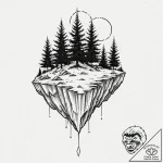 Tattoo design for shoulder, a floating geomet… – tattoo sketch (№1751796554_0, 06.07.2025 10:09) — tattoovalue.net