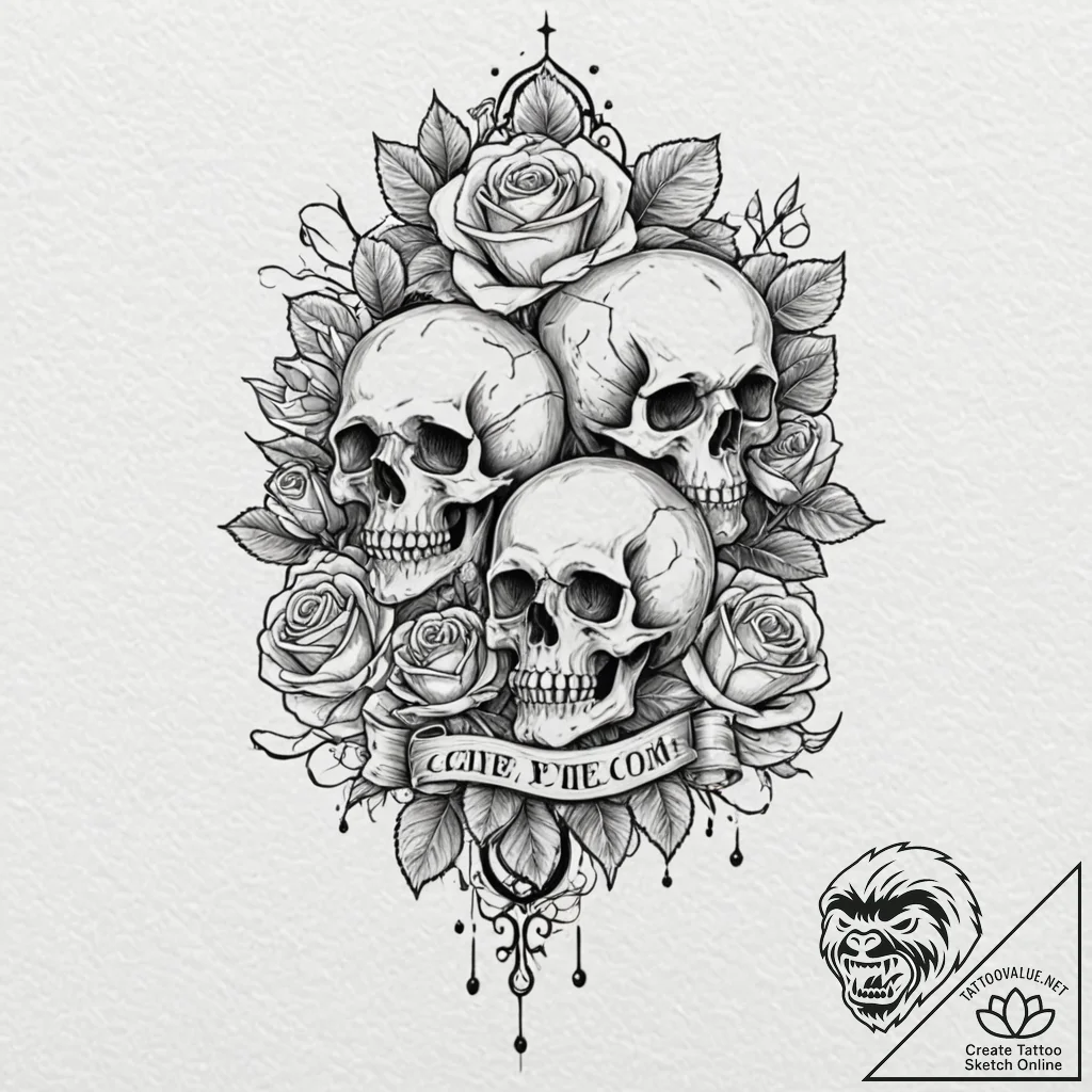 комбинации стилей и тем: еда + неожиданный ко... - tattoo sketch (№1751796722_0, 06.07.2025 10:12) — tattoovalue.net