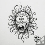 Tattoo design for an arm, spongebob squarepan… – tattoo sketch (№1751798685_0, 06.07.2025 10:44) — tattoovalue.net