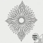 Tattoo design for a thigh, a beautiful art de… – tattoo sketch (№1751799542_0, 06.07.2025 10:59) — tattoovalue.net