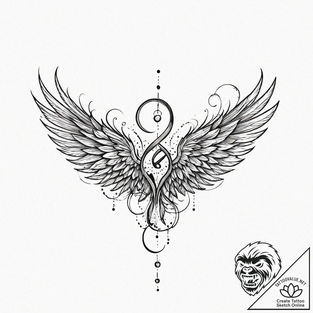 Tattoo design for an arm, a soundwave, that s... - tattoo sketch (№1751800734_0, 06.07.2025 11:18) — tattoovalue.net