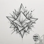 эстетика: использование четких линий, форм и… – tattoo sketch (№1751809662_0, 06.07.2025 13:47) — tattoovalue.net