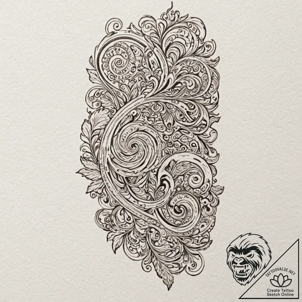 Tattoo design for a leg wrap, a film strip, s... - tattoo sketch (№1751810016_0, 06.07.2025 13:53) — tattoovalue.net