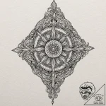 Tattoo design for shoulder, a beautiful gradi… – tattoo sketch (№1751813266_0, 06.07.2025 14:47) — tattoovalue.net