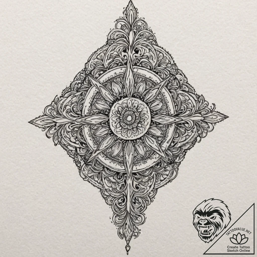 Tattoo design for shoulder, a beautiful gradi... - tattoo sketch (№1751813266_0, 06.07.2025 14:47) — tattoovalue.net