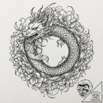 Jester, tattoo drawing outline, irezumi japan… – tattoo sketch (№1751814320_0, 06.07.2025 15:05) — tattoovalue.net