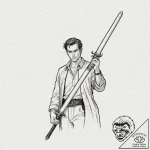 A graphic novel portrait of moff gideon with… – tattoo sketch (№1751817354_0, 06.07.2025 15:55) — tattoovalue.net