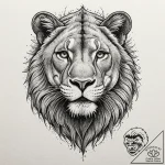 Lioness, tattoo sketch design, professional a… – tattoo sketch (№1751819790_0, 06.07.2025 16:36) — tattoovalue.net