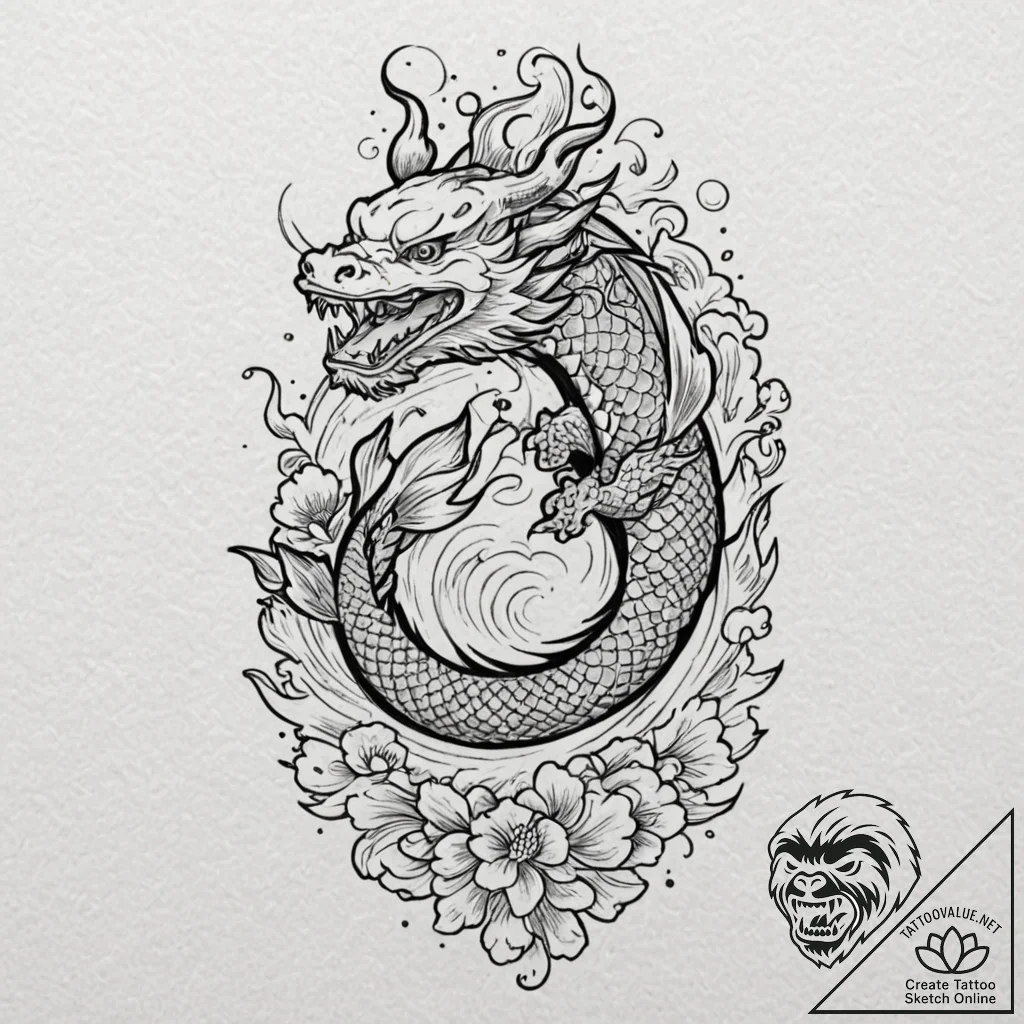 125. a neo-traditional tattoo of the "i'll be... - tattoo sketch (№1751820589_0, 06.07.2025 16:49) — tattoovalue.net