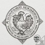 The los pollos hermanos logo, tattoo drawing… – tattoo sketch (№1751821265_0, 06.07.2025 17:01) — tattoovalue.net