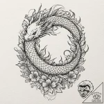 Fern, tattoo line art, bold outlines, thick l… – tattoo sketch (№1751822489_0, 06.07.2025 17:21) — tattoovalue.net