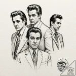 A chicano style tattoo of the main characters… – tattoo sketch (№1751822909_0, 06.07.2025 17:28) — tattoovalue.net