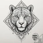 Panther, artistic tattoo sketch, moderately d… – tattoo sketch (№1751825521_0, 06.07.2025 18:12) — tattoovalue.net