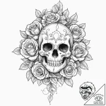 A sketch of a “gimp” mask, isolated on white,… – tattoo sketch (№1751827444_0, 06.07.2025 18:44) — tattoovalue.net