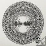 Crystal ball showing a vision, tattoo sketch… – tattoo sketch (№1751827949_0, 06.07.2025 18:52) — tattoovalue.net
