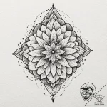 Kolovrat, ink illustration for tattoo, subtle… – tattoo sketch (№1751828457_0, 06.07.2025 19:00) — tattoovalue.net