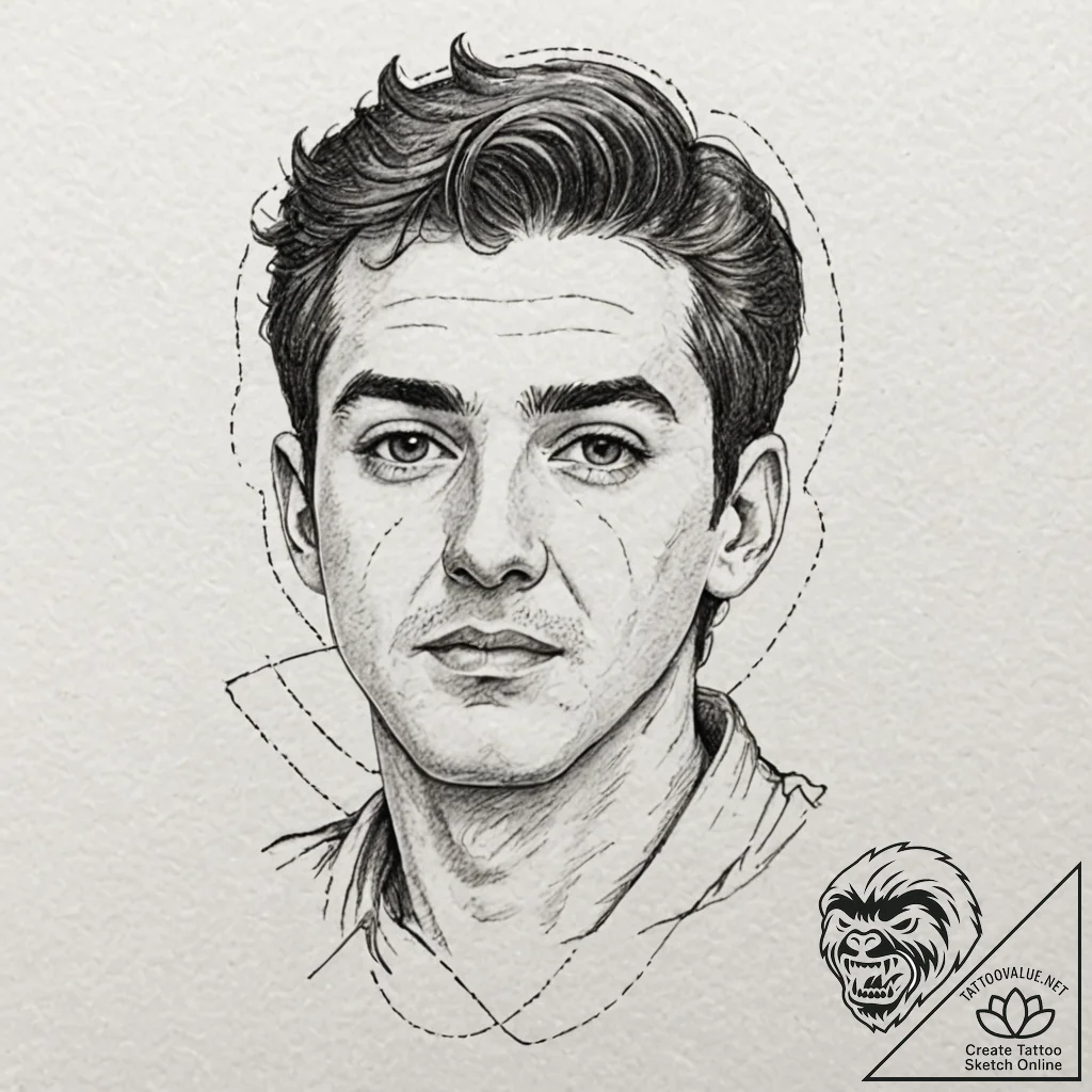 A minimalist tattoo of the "mclovin" id card,... - tattoo sketch (№1751828708_0, 06.07.2025 19:05) — tattoovalue.net