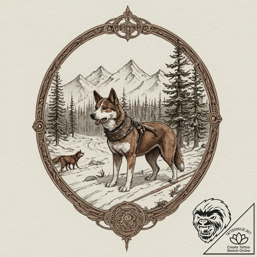 A horrifying graphic novel style tattoo of th... - tattoo sketch (№1751829383_0, 06.07.2025 19:16) — tattoovalue.net