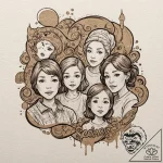 A sketch of the family from succession, looki… – tattoo sketch (№1751829467_0, 06.07.2025 19:17) — tattoovalue.net