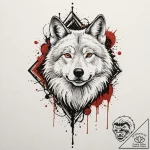 A trash polka design of the red wedding, with… – tattoo sketch (№1751832214_0, 06.07.2025 20:03) — tattoovalue.net