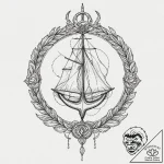 Uroboros, artistic tattoo sketch, highly deta… – tattoo sketch (№1751832292_0, 06.07.2025 20:04) — tattoovalue.net