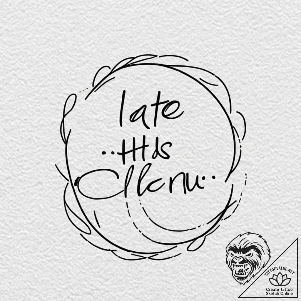 A chicano lettering tattoo "i ate his liver w... - tattoo sketch (№1751834036_0, 06.07.2025 20:33) — tattoovalue.net