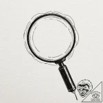 A magnifying glass focusing on a tiny detail,… – tattoo sketch (№1751834375_0, 06.07.2025 20:39) — tattoovalue.net