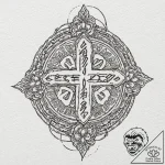 Japanese hieroglyph, artistic tattoo sketch,… – tattoo sketch (№1751835206_0, 06.07.2025 20:53) — tattoovalue.net