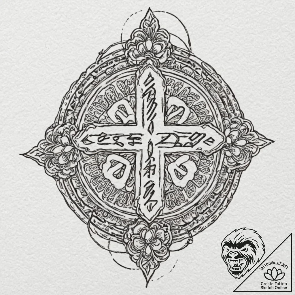 Japanese hieroglyph, artistic tattoo sketch,... - tattoo sketch (№1751835206_0, 06.07.2025 20:53) — tattoovalue.net