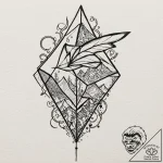Kite, tattoo drawing outline, moderately deta… – tattoo sketch (№1751838579_0, 06.07.2025 21:49) — tattoovalue.net