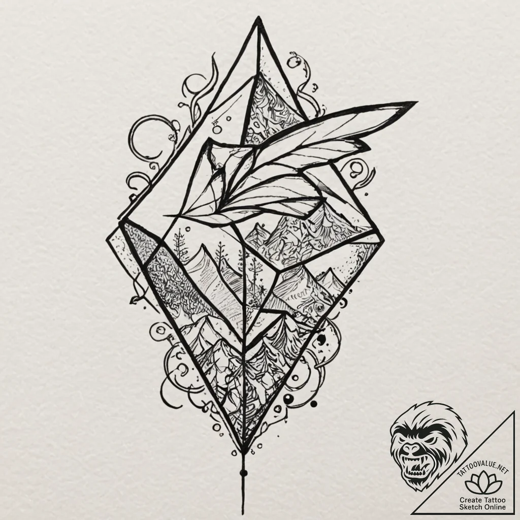 Kite, tattoo drawing outline, moderately deta... - tattoo sketch (№1751838579_0, 06.07.2025 21:49) — tattoovalue.net