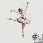 A music box with a dancing ballerina, concept… – tattoo sketch (№1751838918_0, 06.07.2025 21:55) — tattoovalue.net